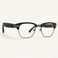 Semi-Rim Clubmaster hearing-enhancement eyewear