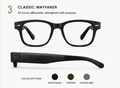 See-Hear Classic Wayfarer audio-intelligence eyewear