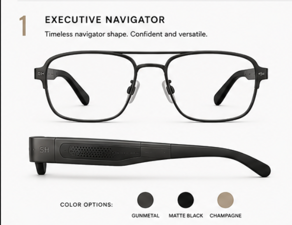 See-Hear Executive Navigator audio-intelligence eyewear